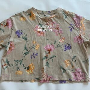 H&M “Always Creative” girls size 10 crop top